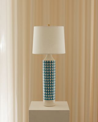 Checkered Lamp (Turquoise) - CRD1656