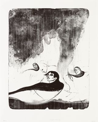 Cradle (Black) - Lithograph