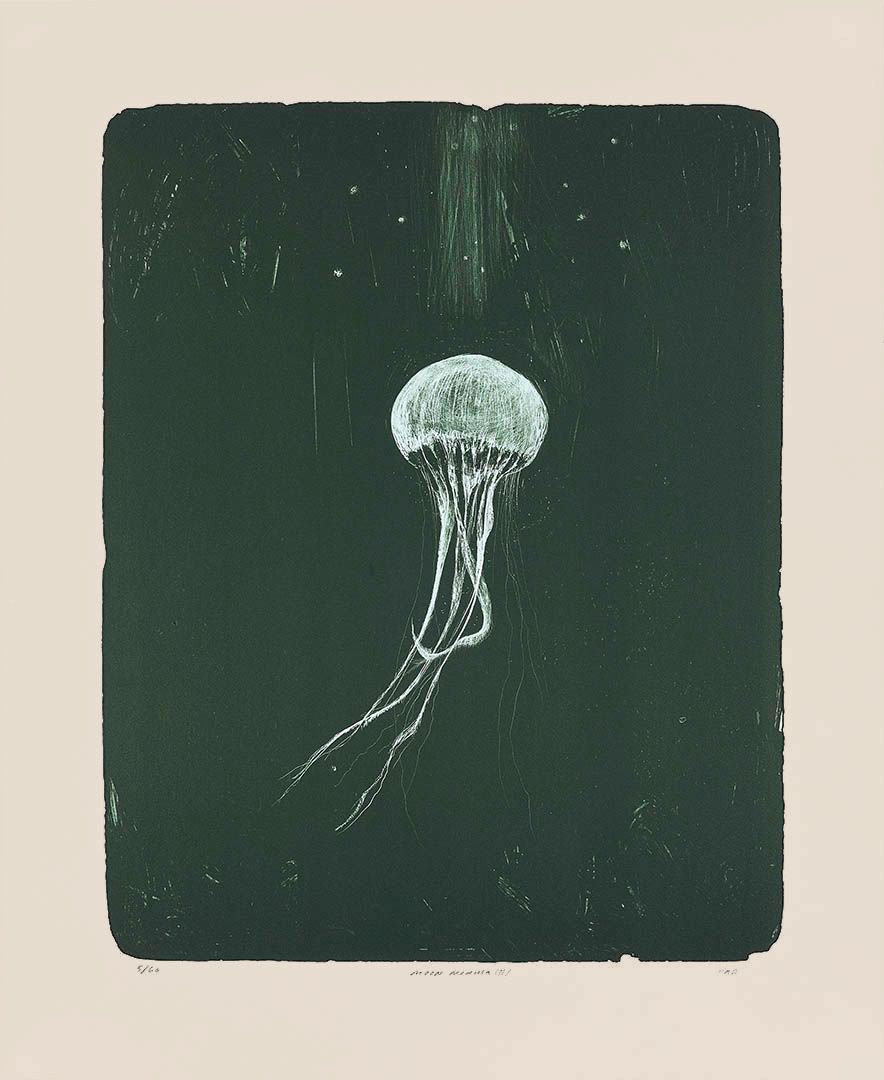 Moon Medusa (II) on KOZO - Lithograph
