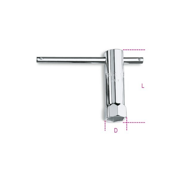 CHIAVE A TUBO SEMPLICE PER CANDELE D'ACCENSIONE 20,8 13/16