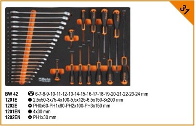 CARRELLO 3 CASSETTI CON ASSORTIMENTO 189 UTENSILI