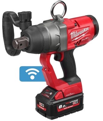 AVVITATORE A IMPULSI ALTA POTENZA 18V 1'', 2033 Nm, 2 BATTERIE 8.0 Ah, CARICABATTERIE