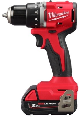 TRAPANO AVVITATORE COMPACT BRUSHLESS 18 V, 2 BATTERIE 2,0Ah, CHARGER E VALIGETTA