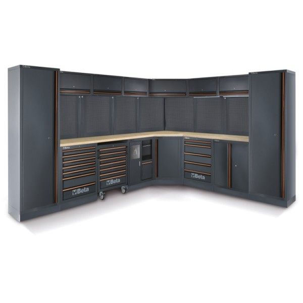 ARREDO 3,5+2,8 MT CON PIANO LEGNO + ARMADI