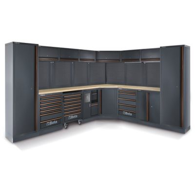 ARREDO 3,5+2,8 MT CON PIANO LEGNO + ARMADI