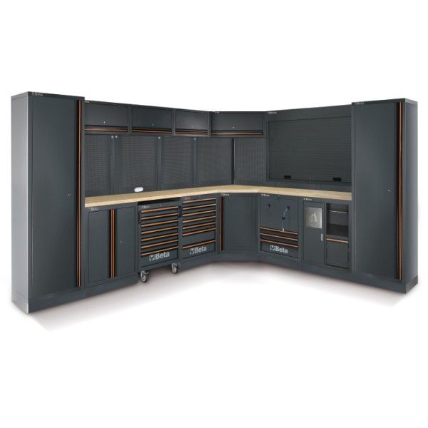 ARREDO 3,5+2,8 MT CON PIANO LEGNO + ARMADI