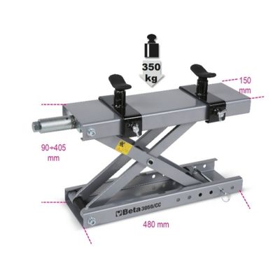 CAVALLETTO CENTRALE A VITE SOTTO CULLA PER CUSTOM, ENDURO, CROSS, SCOOTER