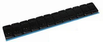 BARRETTE PESI FERRO RIVESTITE 120 GR NERE (10gr x 12) 50pz