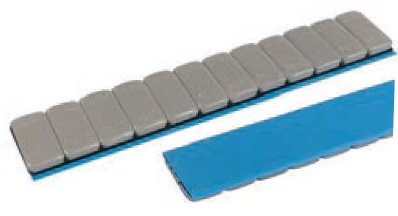 BARRETTE PESI FERRO RIVESTITE per SUV e 4X4, 120 GR GRIGIE (10gr x 12) 50pz