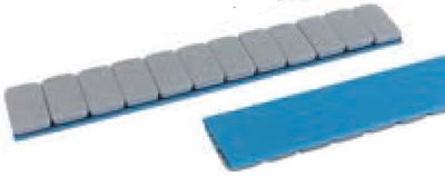 BARRETTE ADESIVE IN FERRO RIVERSTITE GRIGIE 60 GR (5 GR x 12) 100 PZ