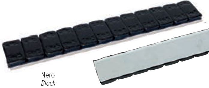 BARRETTE ADEISVE IN FERRO RIVESTITE NERE 60 GR (5 GRX12) 100 PZ