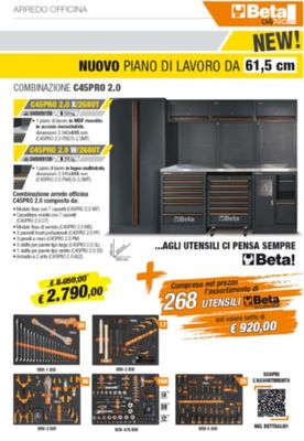 ARREDO 3MT PIANO INOX 3 MODULI + ARMADIO + ASSORTIMENTO 268 UTENSILI