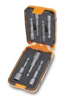 SET 7 INSERTI A BUSSOLA ESAGONALI MAGNETICI 1/4''