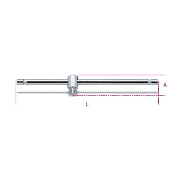 QUADRO MASCHIO 1/2" CON SPINA SCORREVOLE CROMATO