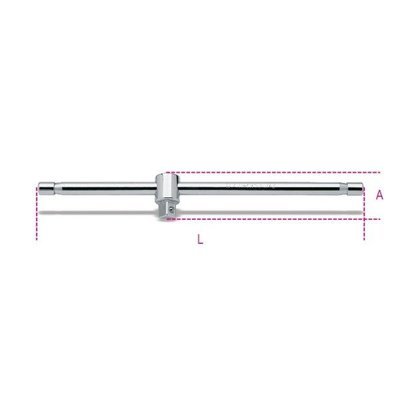 QUADRO MASCHIO 1/2" CON SPINA SCORREVOLE CROMATO