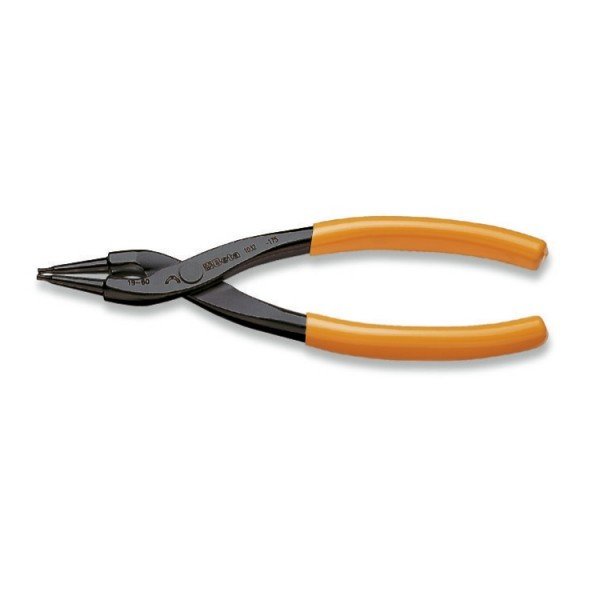 PINZE A BECCHI DRITTI PER ANELLI ELASTICI DI SICUREZZA, PER FORI MANICI RICOPERTI IN PVC 180mm