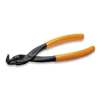 PINZE A BECCHI PIEGATI A 90° PER ANELLI ELASTICI DI SICUREZZA, PER FORI MANICI RICOPERTI IN PVC 170mm
