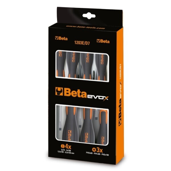 SERIE DI 8 GIRAVITE LAMA PIATTA - PHILLIPS EVOX