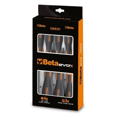 SERIE DI 8 GIRAVITE LAMA PIATTA - PHILLIPS EVOX