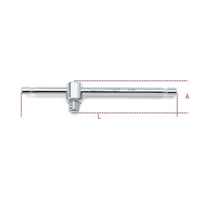 QUADRO MASCHIO 1/4'' CON SPINA SCORREVOLE CROMATO