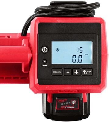 COMPRESSORE PER PNEUMATICI 18V, 2 BATTERIE 5.0 AH, 1 CARICABATTERIA