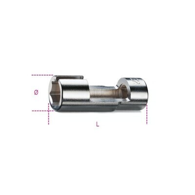 CHIAVE A BUSSOLA PER SONDA LAMBDA CON ATTACCO QUADRO 1/2" - LUNGHEZZA 85 MM