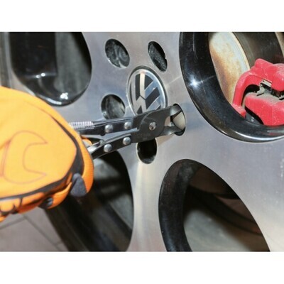 PINZA PER LE COPERTURE PLASTICHE DEI DADI RUOTE