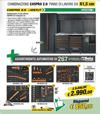 ARREDO 3MT PIANO INOX 3 MODULI + ARMADIO + ASSORTIMENTO 267 UTENSILI