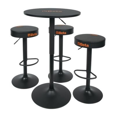 SET TAVOLO + 3 SGABELLI REGOLABILI IN ALTEZZA