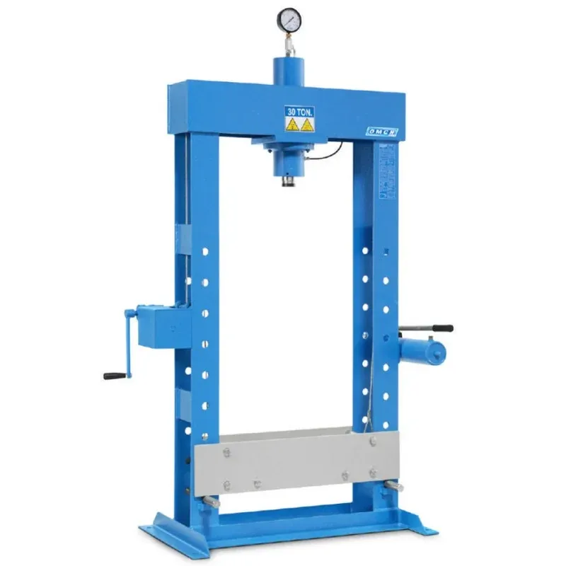 PRESSA IDRAULICA con POMPA A MANO 30 TON
