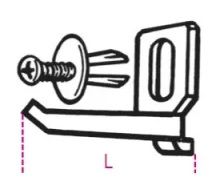 KIT 50 GANCI LUNGHEZZA 90 MM