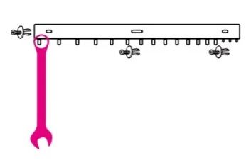 SUPPORTO CON 17 GANCI PER CHIAVI COMBINATE