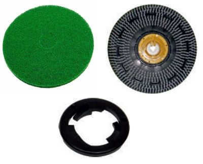 KIT DISCO ABRASIVO VERDE PULIZIA PROFONDA PER ATT-430 - 5 PEZZI