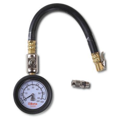 MANOMETRO PRESSIONE PNEUMATICI 0-4 bar