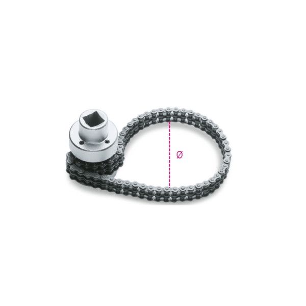 CHIAVE A CATENA DOPPIA SOTTILE PER FILTRI OLIO Ø 60-110 mm