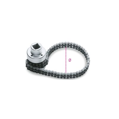 CHIAVE A CATENA DOPPIA SOTTILE PER FILTRI OLIO Ø 60-110 mm