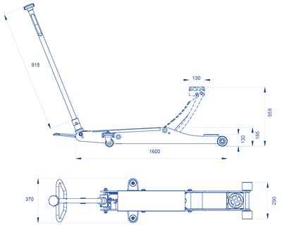 SOLLEVATORE IDRAULICO 6 TON, MODELLO RIBASSATO