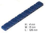 Barretta adesiva ferro BLU Moto 45gr (5grx6 + 2,5grx6) - 15 pz