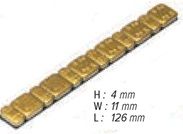 Barretta adesiva ferro ORO Moto 45gr (5grx6 + 2,5grx6) - 15 pz
