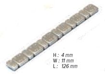 Barretta adesiva ferro ZINCATO Moto 45gr (5grx6 + 2,5grx6) - 50 pz