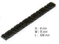 Barretta adesiva ferro NERA Moto 45gr (5grx6 + 2,5grx6) - 50 pz