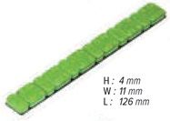 Barretta adesiva ferro VERDE Moto 45gr (5grx6 + 2,5grx6) - 15 pz