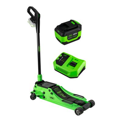 SOLLEVATORE IDRAULICO 3 TON A BATTERIA, CARICABATTERIA+BATTERIA 6AH INCLUSI