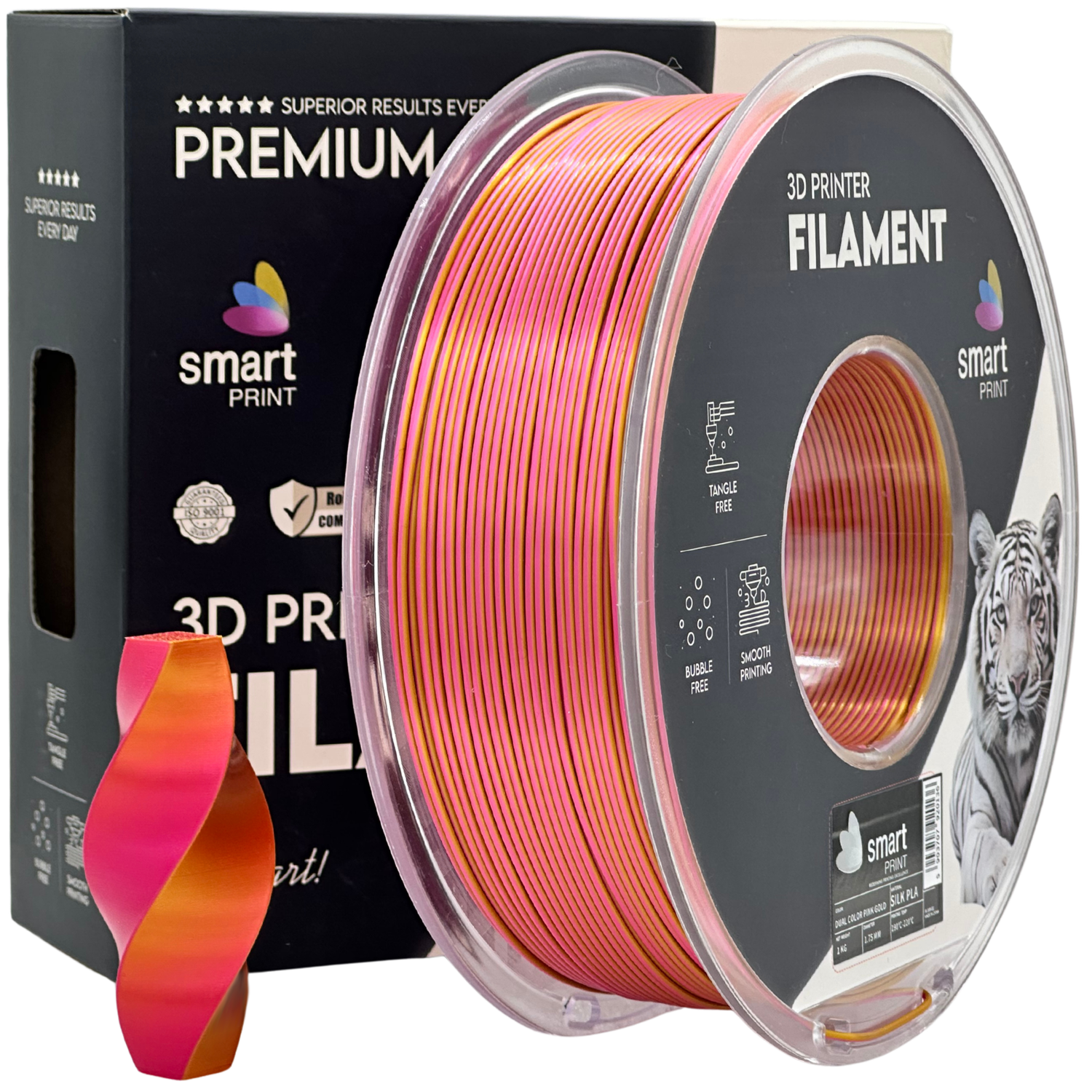 SILK PLA Duo-Tone pink gold