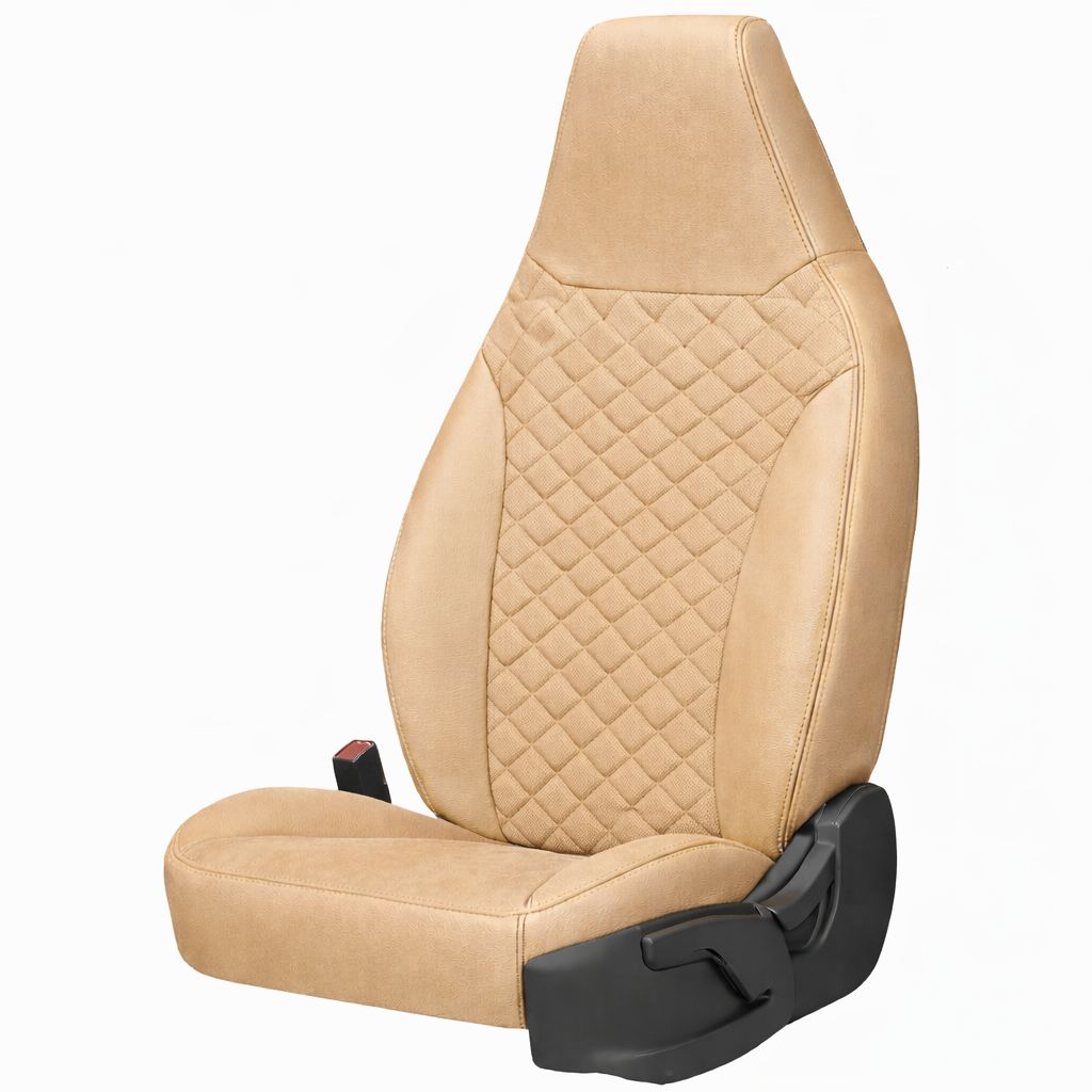 Fundas Delanteras Especifica En cuero sintético/ante Beige, Fiat Ducato- Peugeot Boxer- Citroen Jumper del 08 en adelante