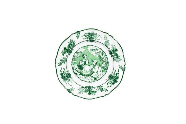 Piatto pane Modello Mon amour verde cm. 16,5 (60 x cassa)
