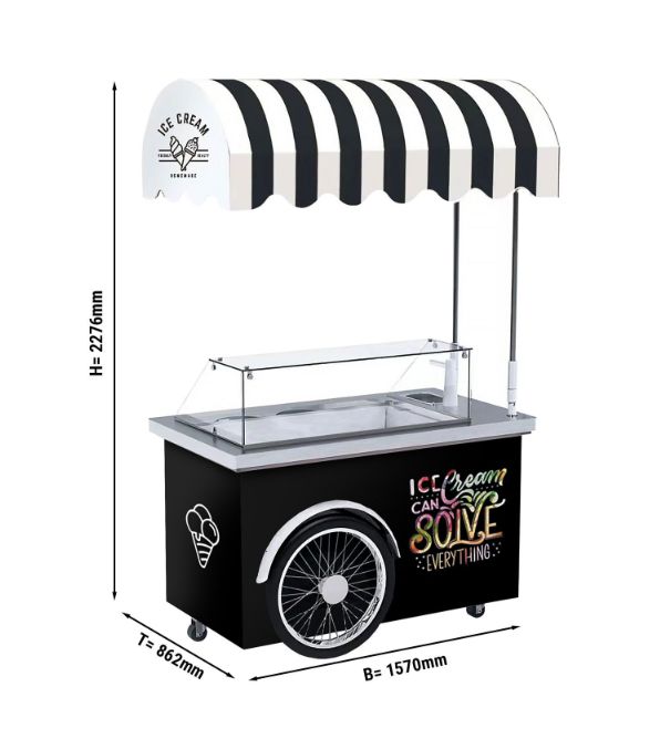 Carretto Gelati H2.27m T86cm B1.57m