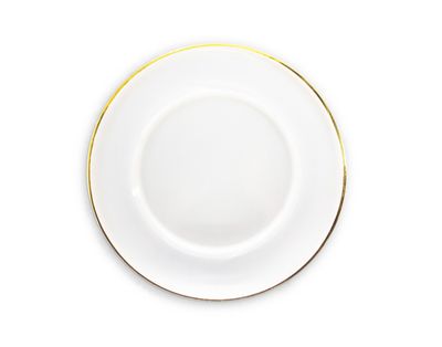 Sottopiatto vetro con bordo oro (26 x cassa)