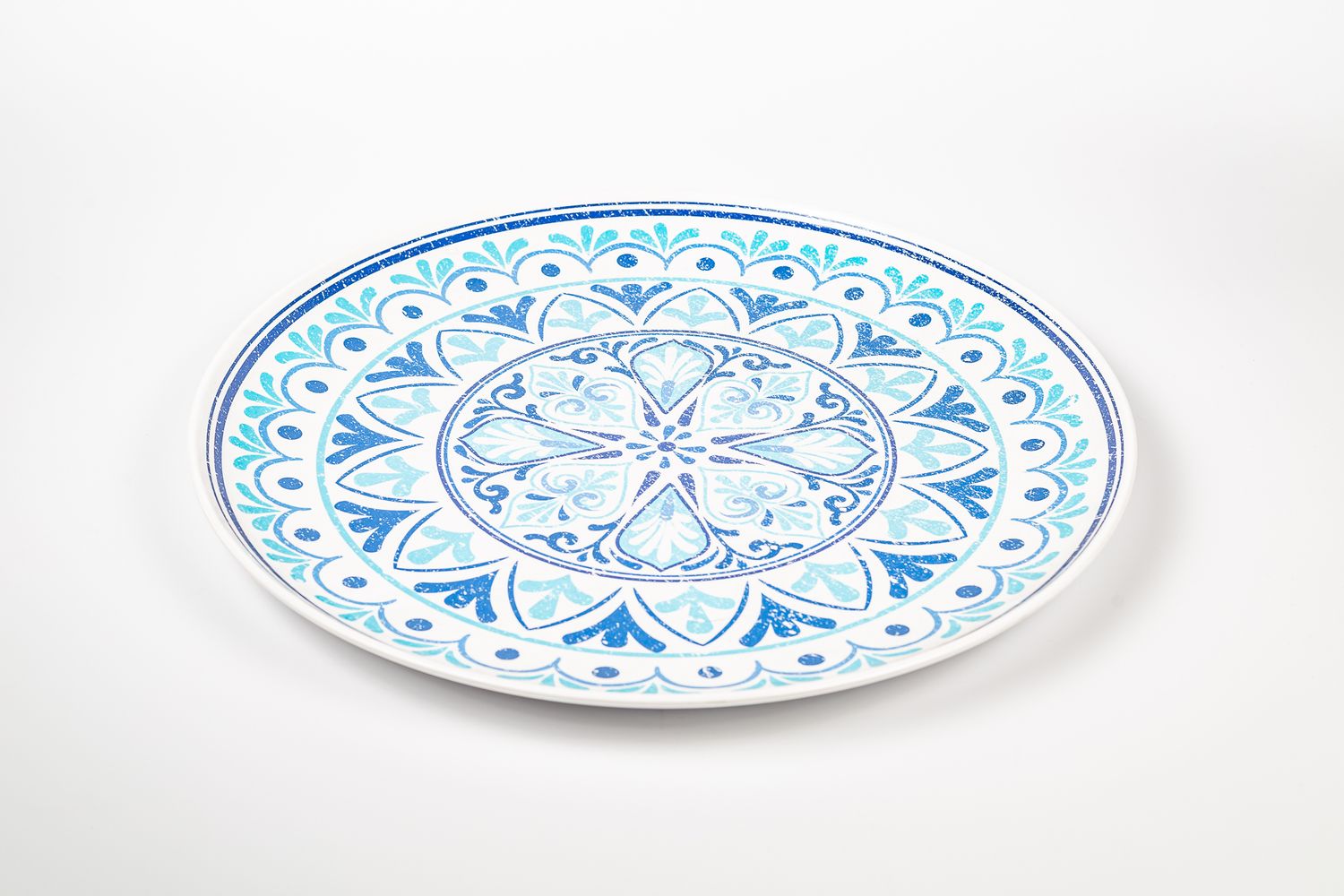 Vassoio Ovale Melamina Mod. Cefalù Blu 48x34 cm