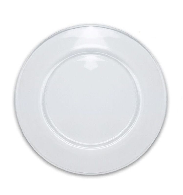 Sottopiatto Mod. Vetro Liscio Trasparente dm32 cm